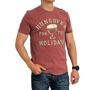 NWT Lucky Brand Hungover for the Holidays Tee Graphic Print Cotton T-Shirt
